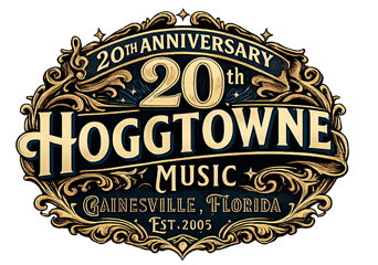Hoggtowne Music 20th Anniversary logo