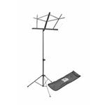 SM7122BB Music Stand On-Stage with Bag Collapsable, Black