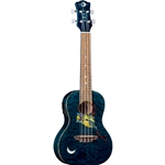 Luna Owl Concert Ukulele with Preamp and Gigbag