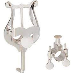 1815S Lyre Trpt Bach Clip On Silver