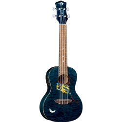 Luna Owl Concert Ukulele with Preamp and Gigbag