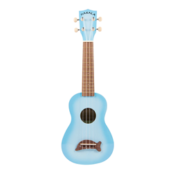 Makala Light Blue Burst Soprano Dolphin Ukulele