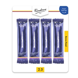 V4CR1025 Vandoren Traditional Bb Clarinet Reeds #2.5; 4ct