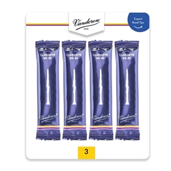 V4CR103 Vandoren Traditional Bb Clarinet Reeds #3; 4ct