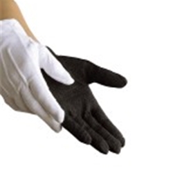 White Cotton Sure Grip Gloves Best for Brass