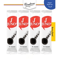 V4JCR0125 Juno Clarinet Reeds  4ct Bonus Reed